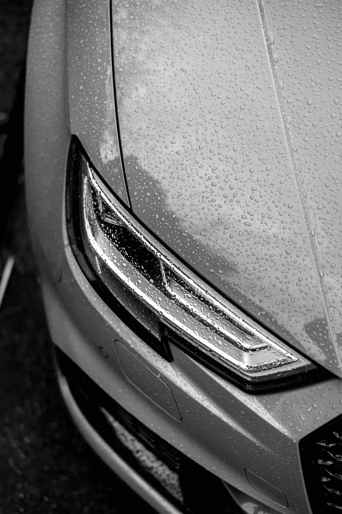 Vehicle prepared for paint protection film at Xotic Customs